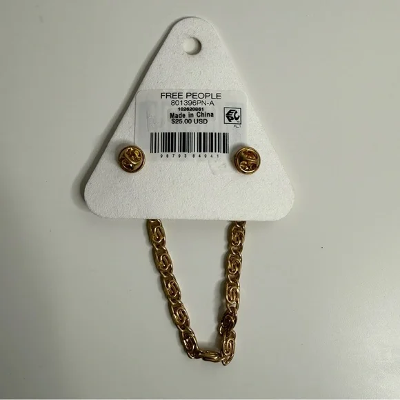 Free People Chancellor Star Pin - Golden Rose NWT - Picture 4 of 4